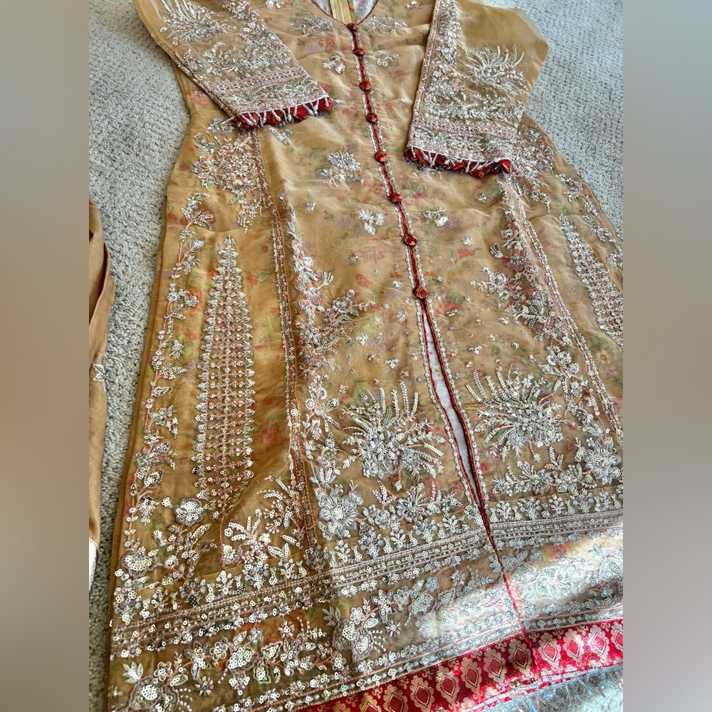 Pakistani Indian Brand Hussain Rehar festive fancy party wear dress suit - Picture 9 of 16